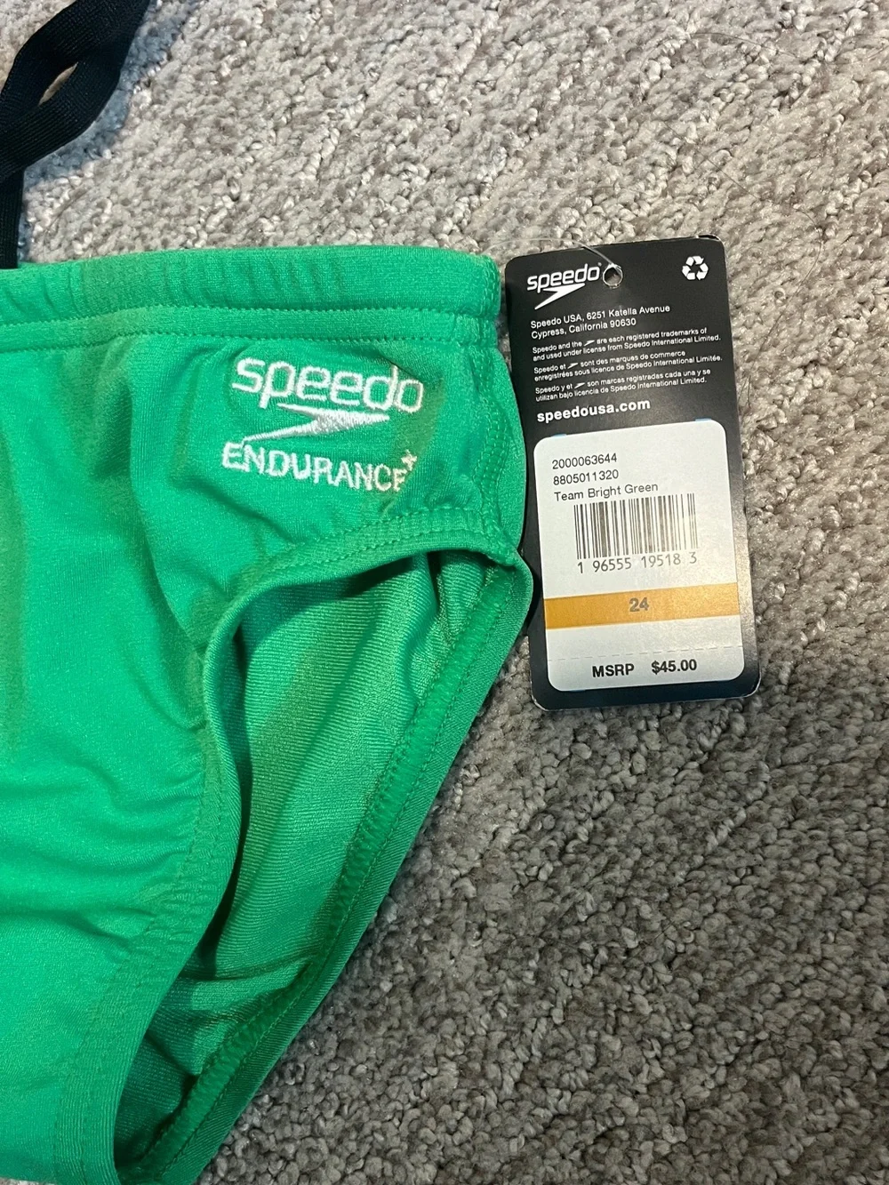 Speedo Boy's Swimsuit Brief Endurance+ Solid Youth 24  1357/12-1